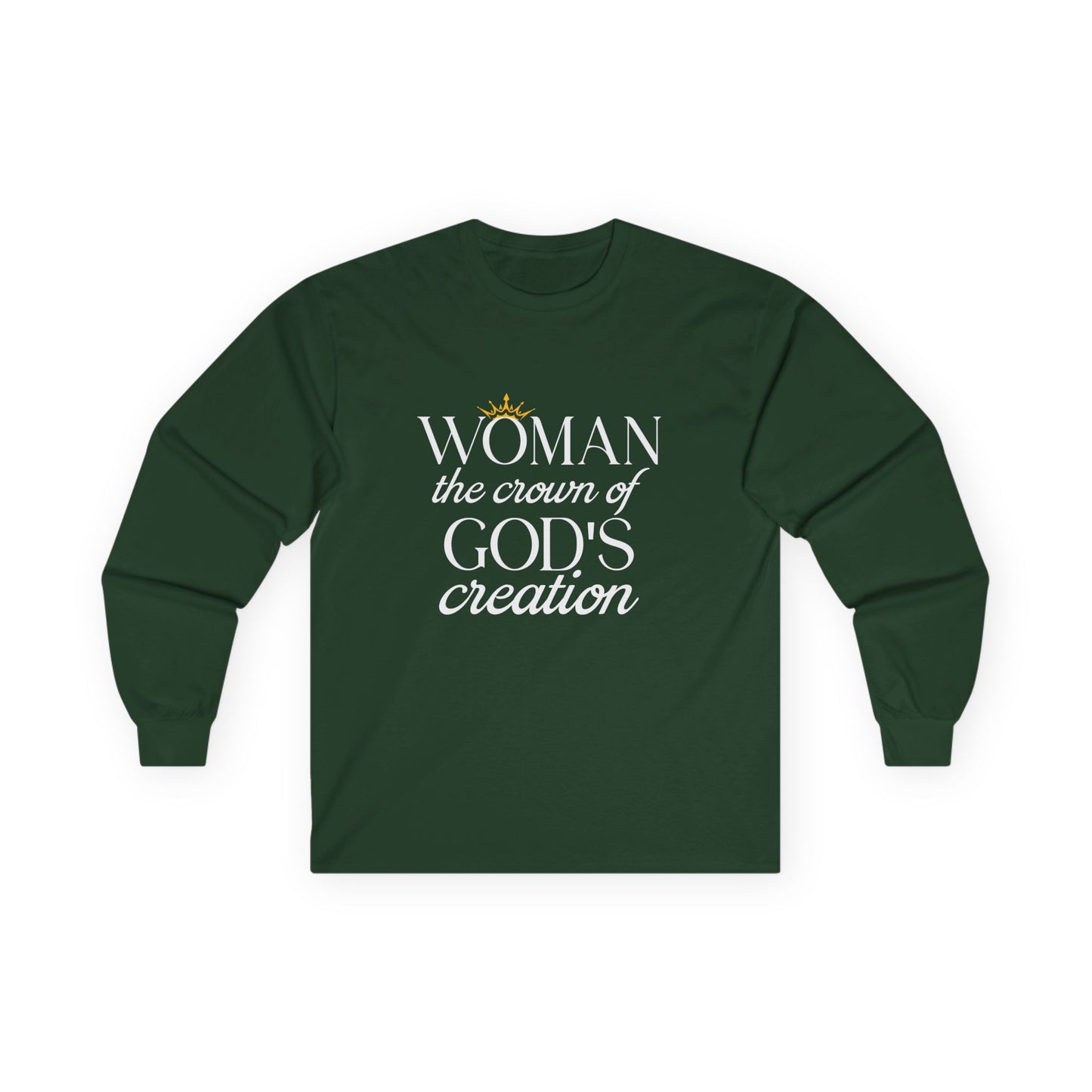 WOMAN: Crown of God's Creation - Long Sleeve Tee